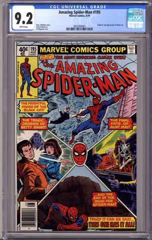 The Amazing Spider-Man Vol 1 195 CGC 9.2 (NM-) (1979) Newsstand