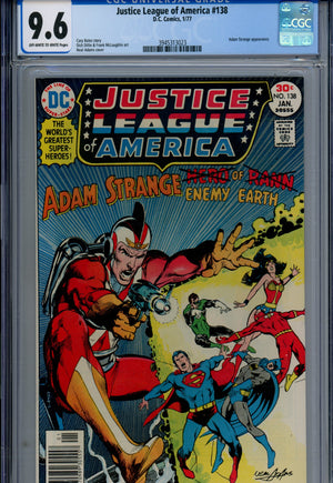 Justice League of America Vol 1 138 CGC 9.6 (NM+) (1977) 