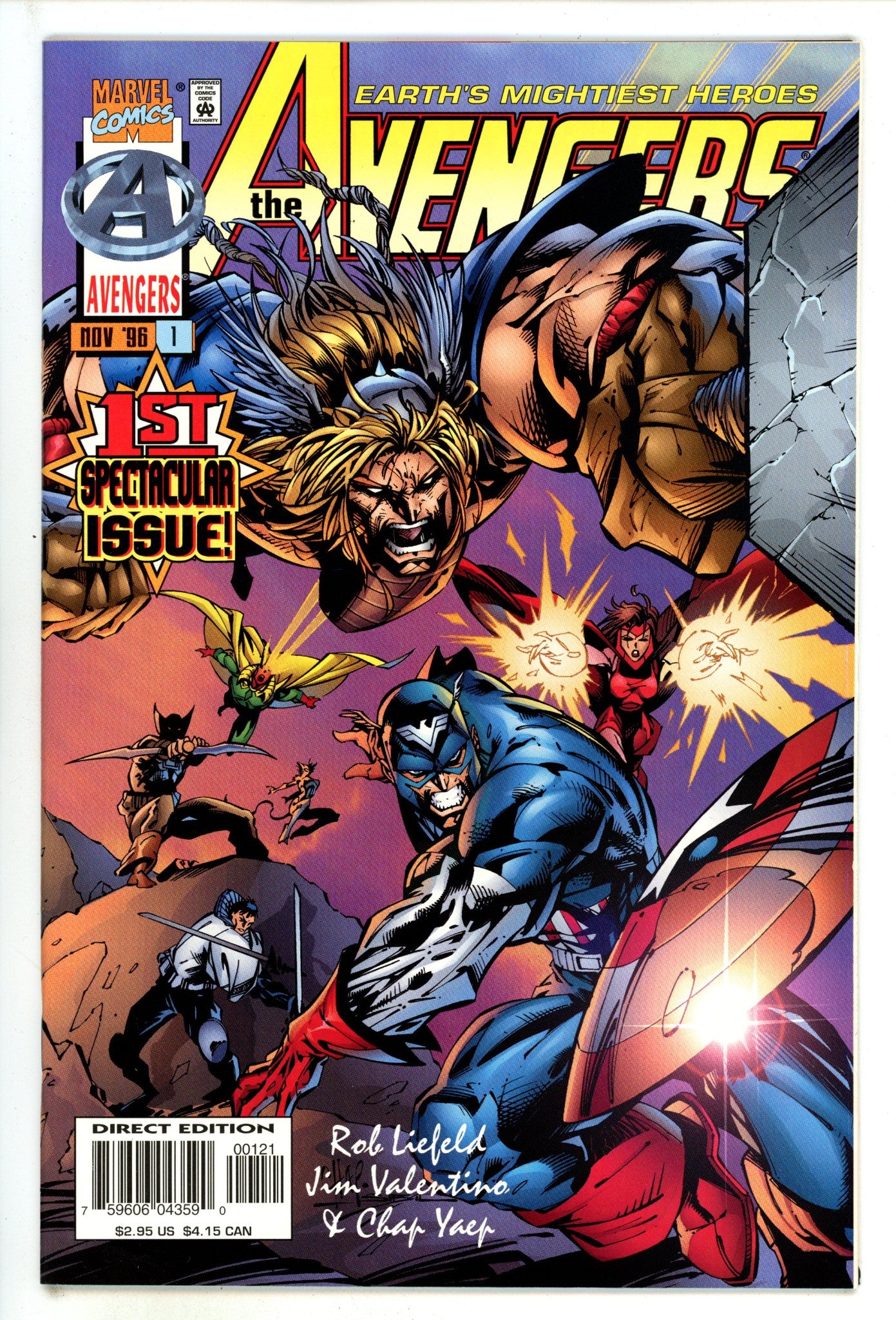 Avengers Vol 2 1 High Grade (1996) Yaep Variant 