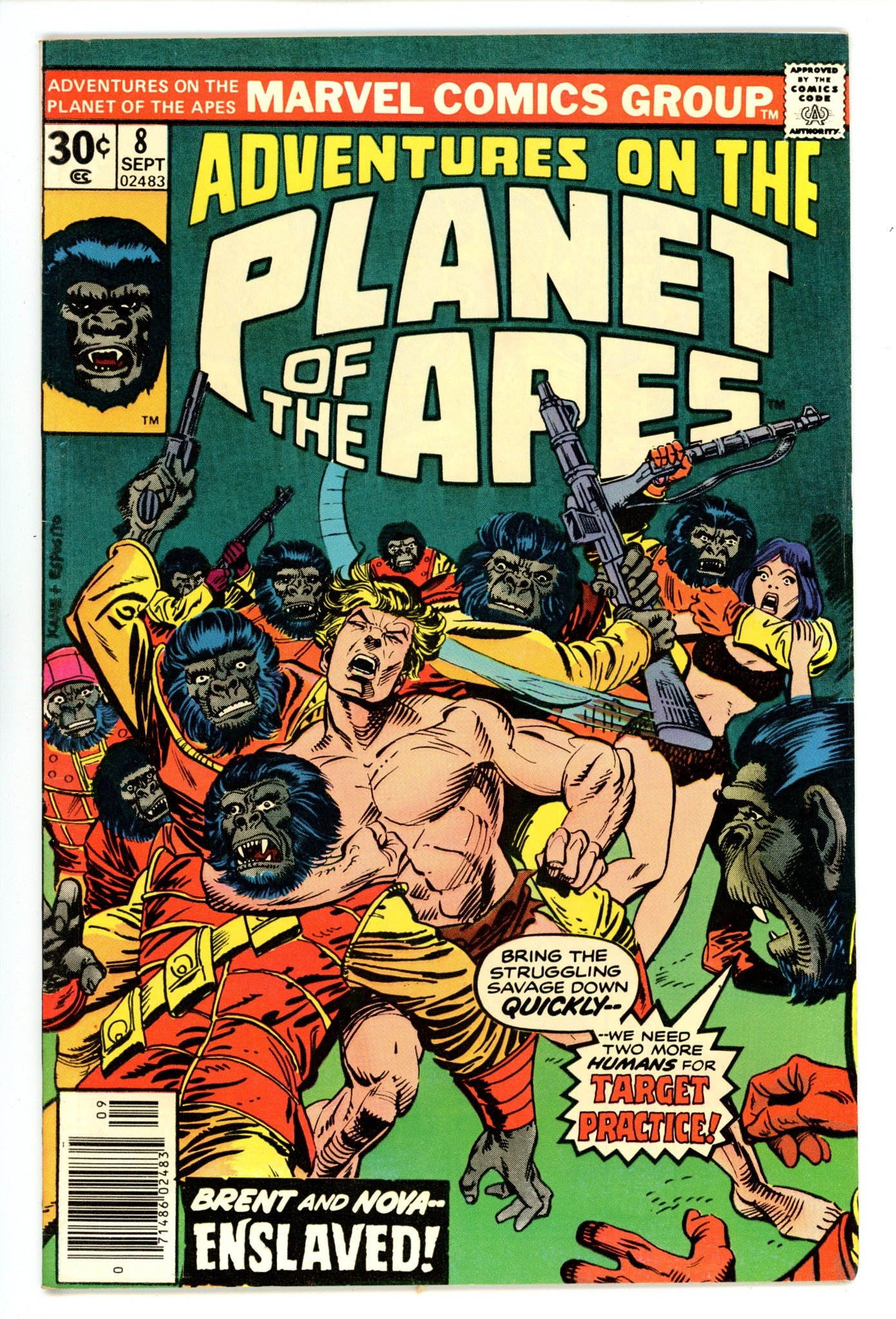 Adventures on the Planet of the Apes 8 FN/VF (7.0) (1976)