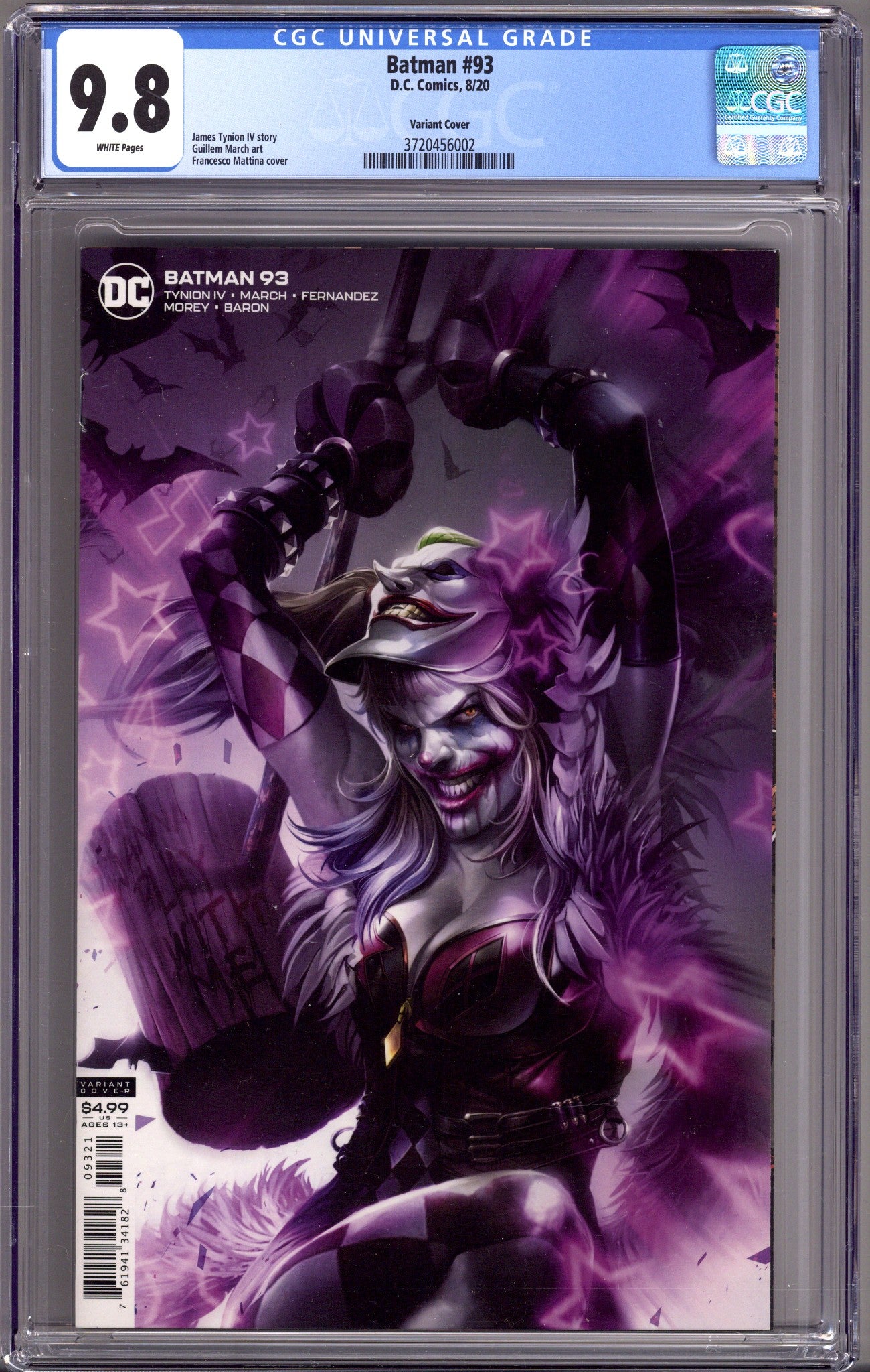Batman Vol 3 93 CGC 9.8 (NM/M) (2020) Mattina Variant 