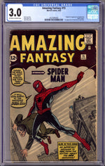 Amazing Fantasy Vol 1 15 CGC 3.0 (GD/VG) (1962)  thumbnail