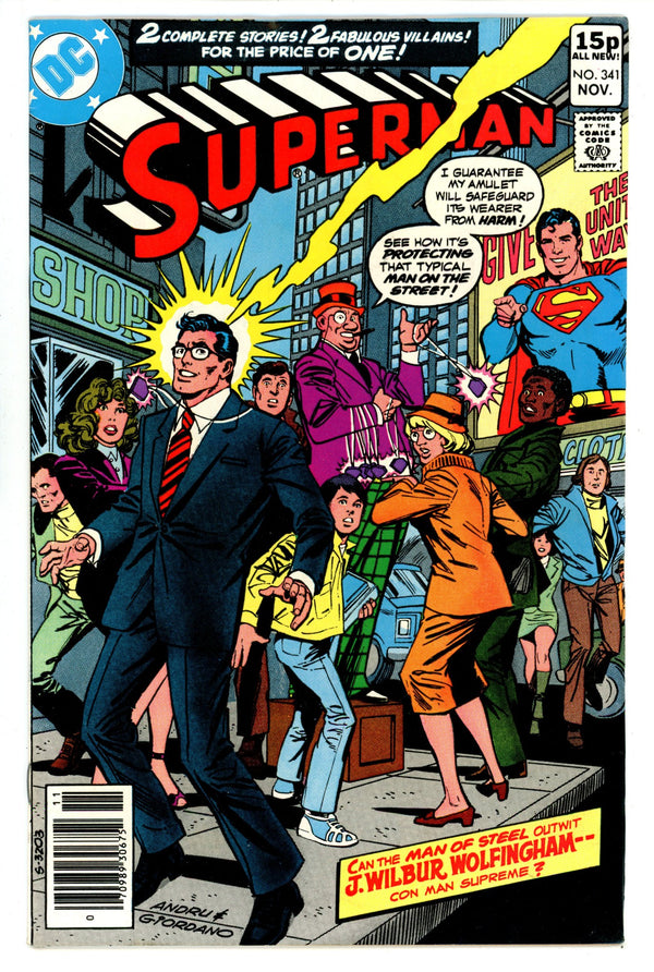 Superman Vol 1 341 FN/VF (7.0) Pence (1979)