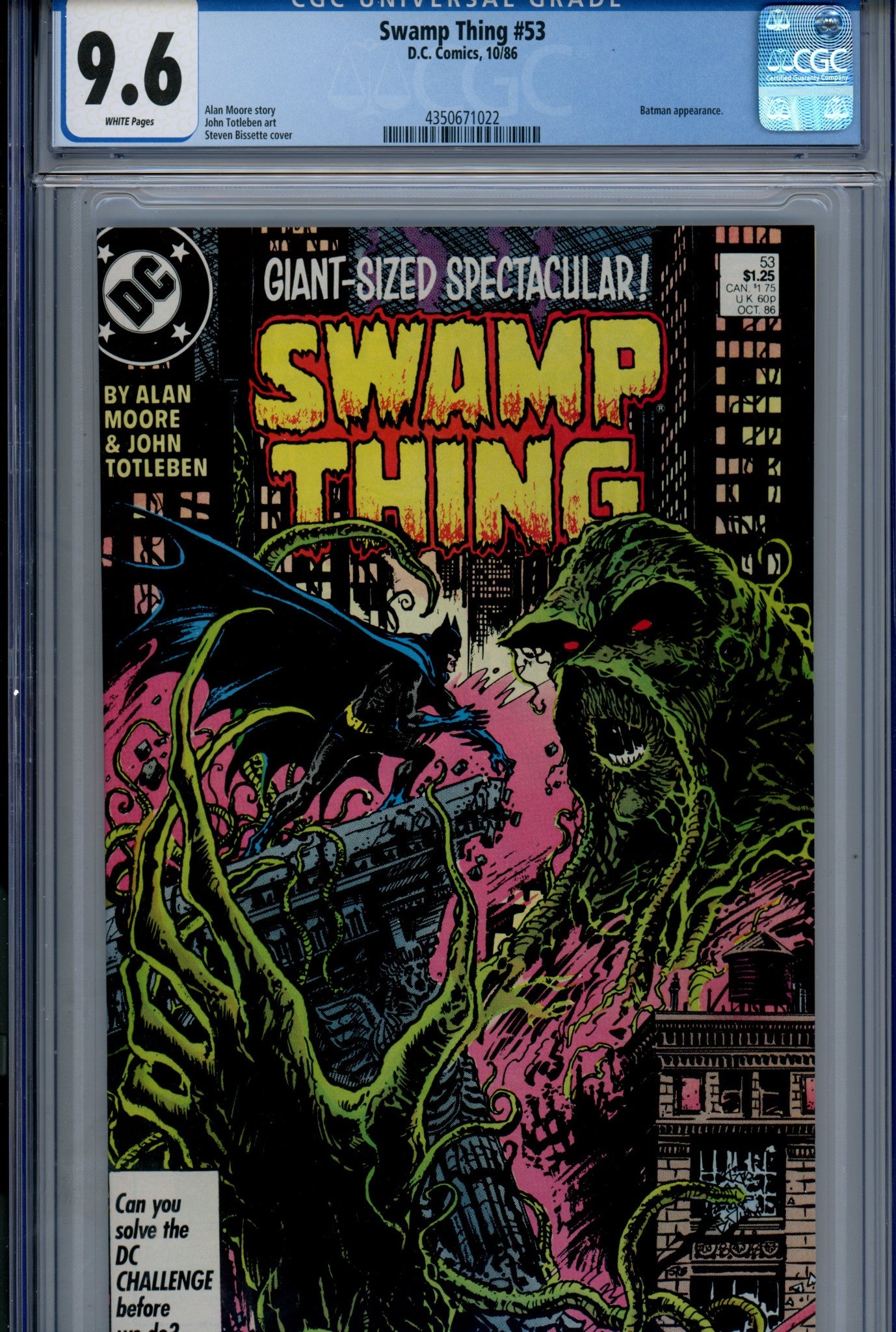 Swamp Thing Vol 2 53 CGC 9.6 (NM+) (1986) 
