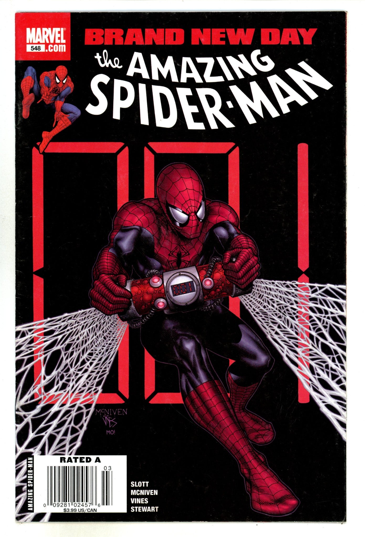 The Amazing Spider-Man Vol 2 548 FN- (5.5) (2008) Newsstand 