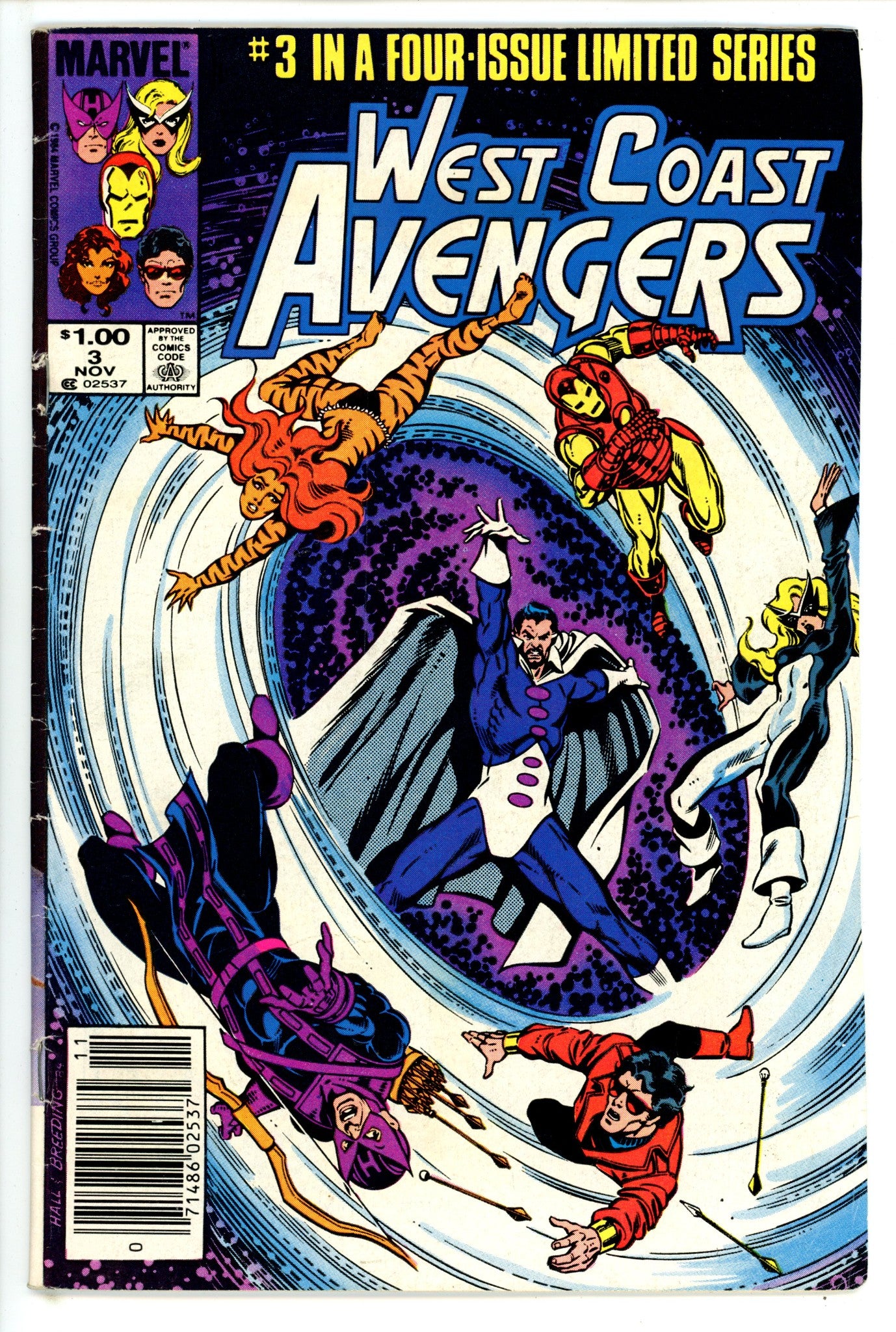 West Coast Avengers Vol 1 3 Canadian Variant VG- (1984)