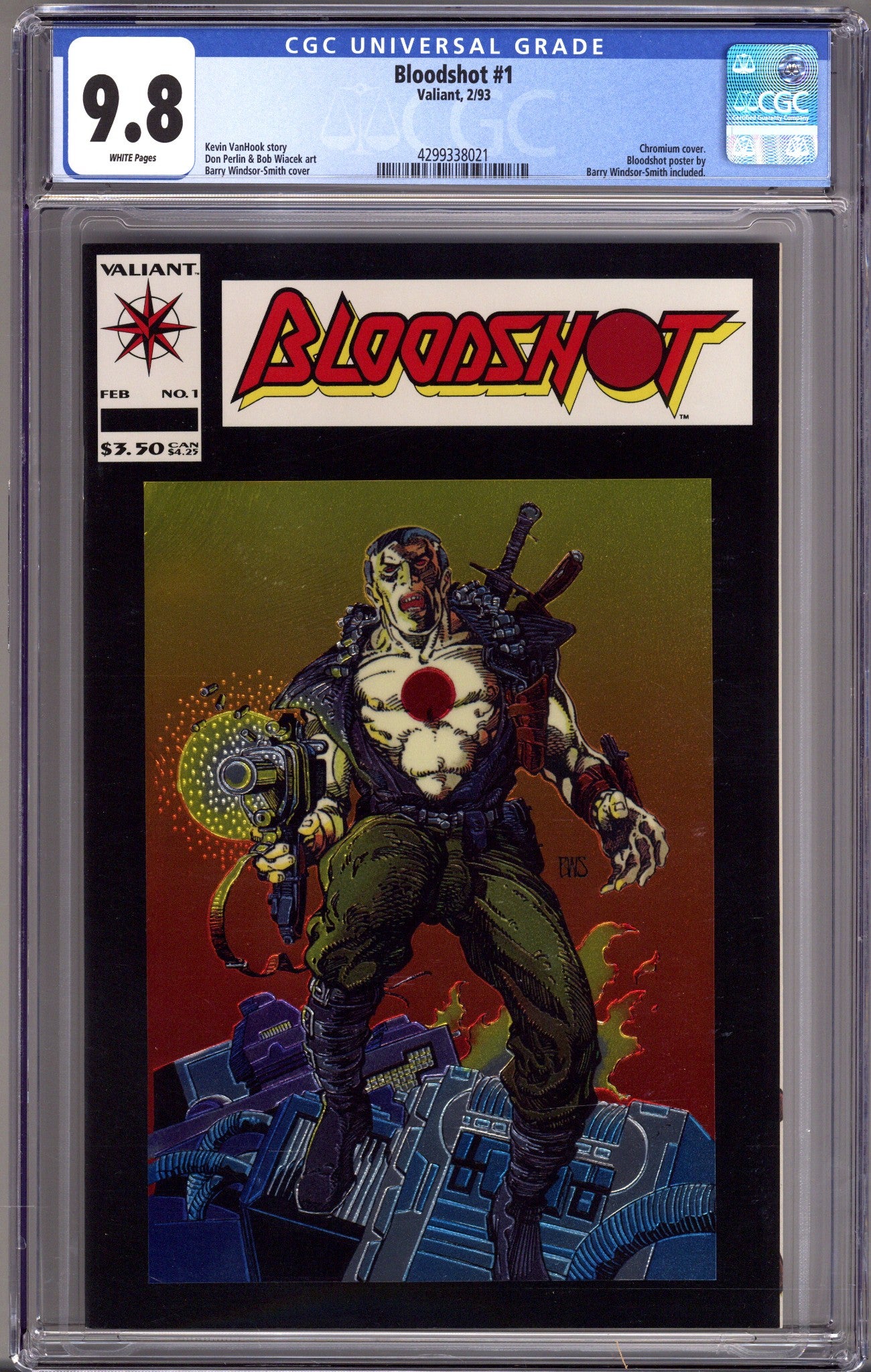 Bloodshot Vol 1 1 CGC 9.8 (NM/M) (1993) 