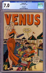 Venus 3 CGC 7.0 (FN/VF) (1949) Canadian Edition thumbnail