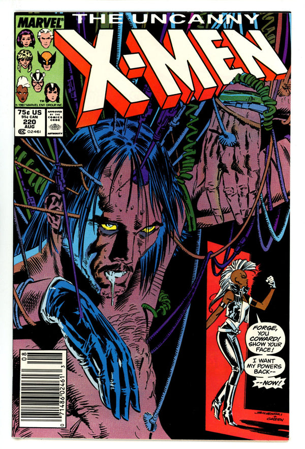 The Uncanny X-Men Vol 1 220 High Grade (1987) Newsstand