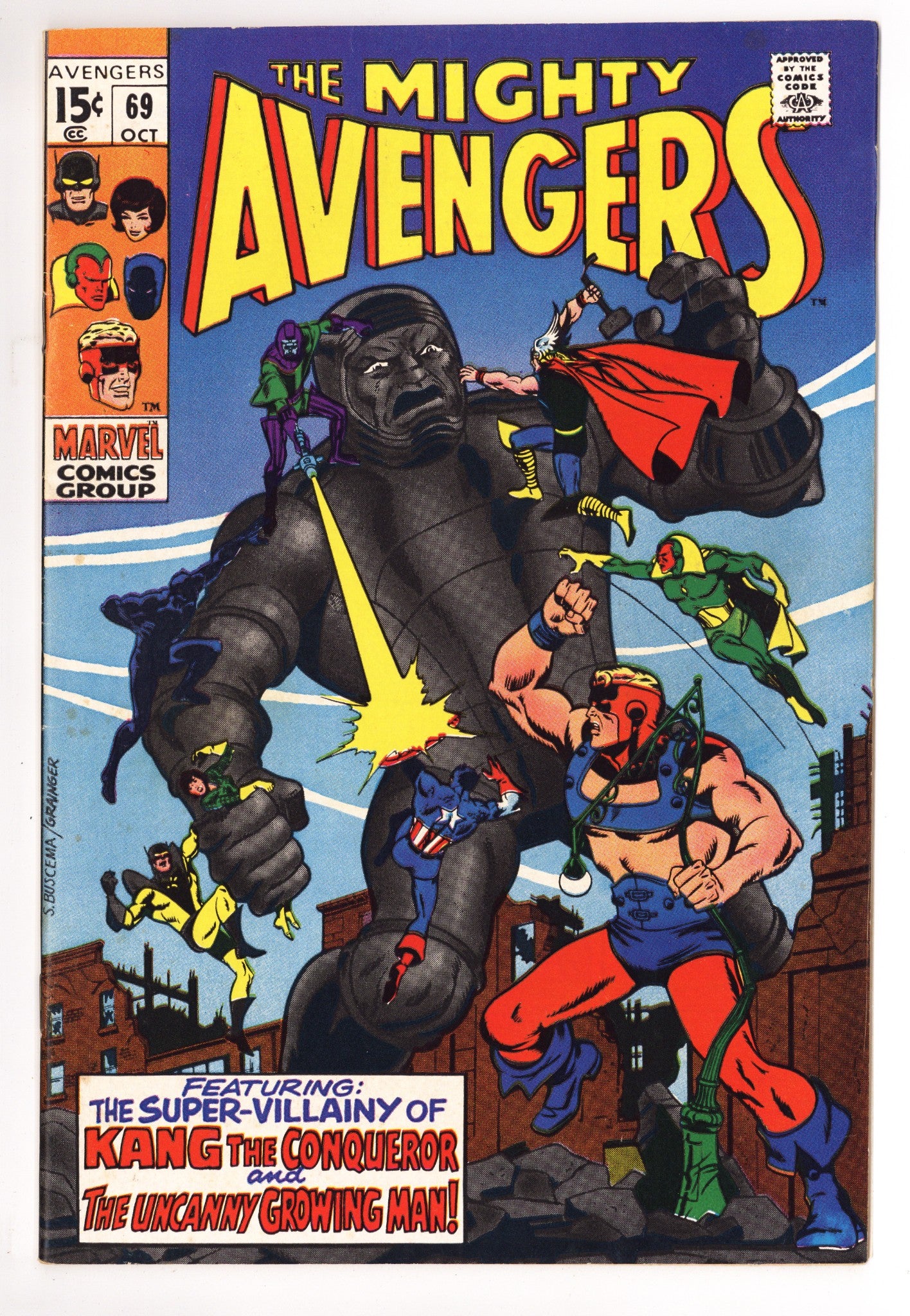 The Avengers Vol 1 69 FN/VF (7.0) (1969) 