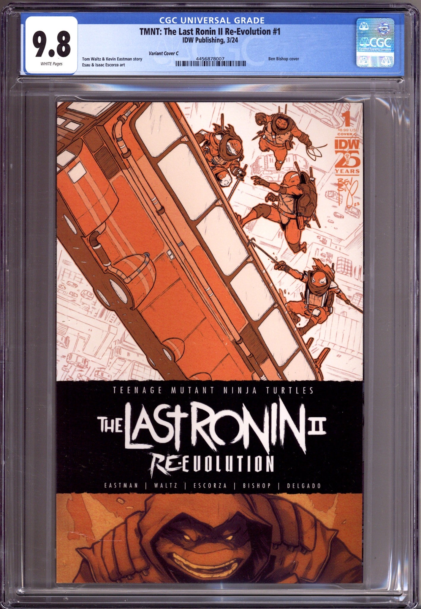 Teenage Mutant Ninja Turtles: The Last Ronin II: Re-Evolution   1 CGC 9.8 (NM/M)   (2024) Bishop     Variant  