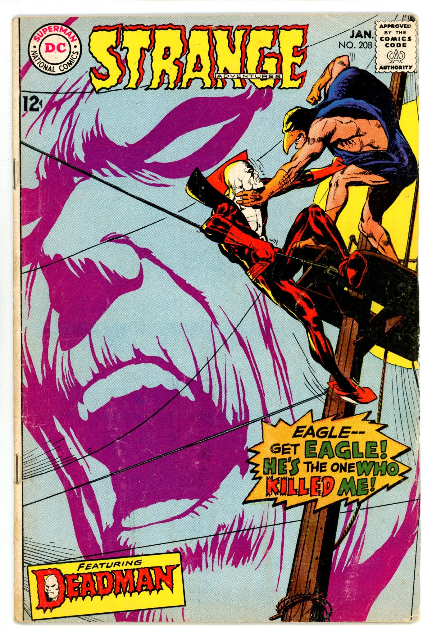 Strange Adventures Vol 1 208  VG- (3.5)   (1968)        