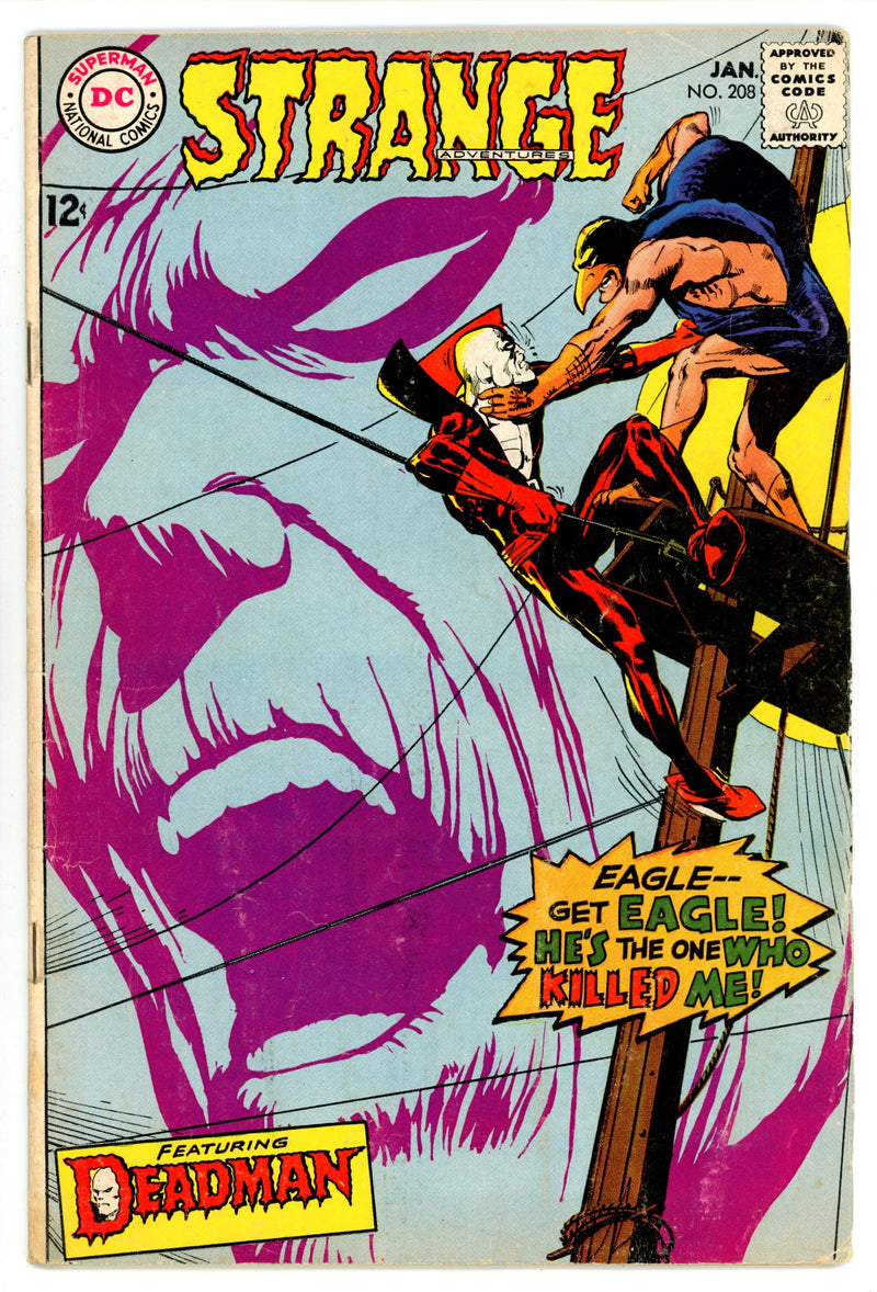 Strange Adventures Vol 1 208  VG- (3.5)   (1968)        