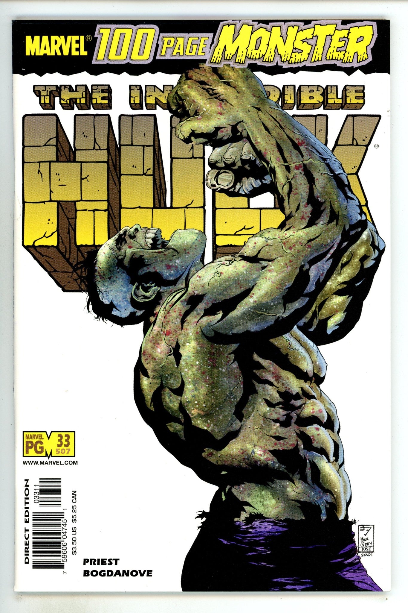 Incredible Hulk Vol 2 33 (507) High Grade (2001) 