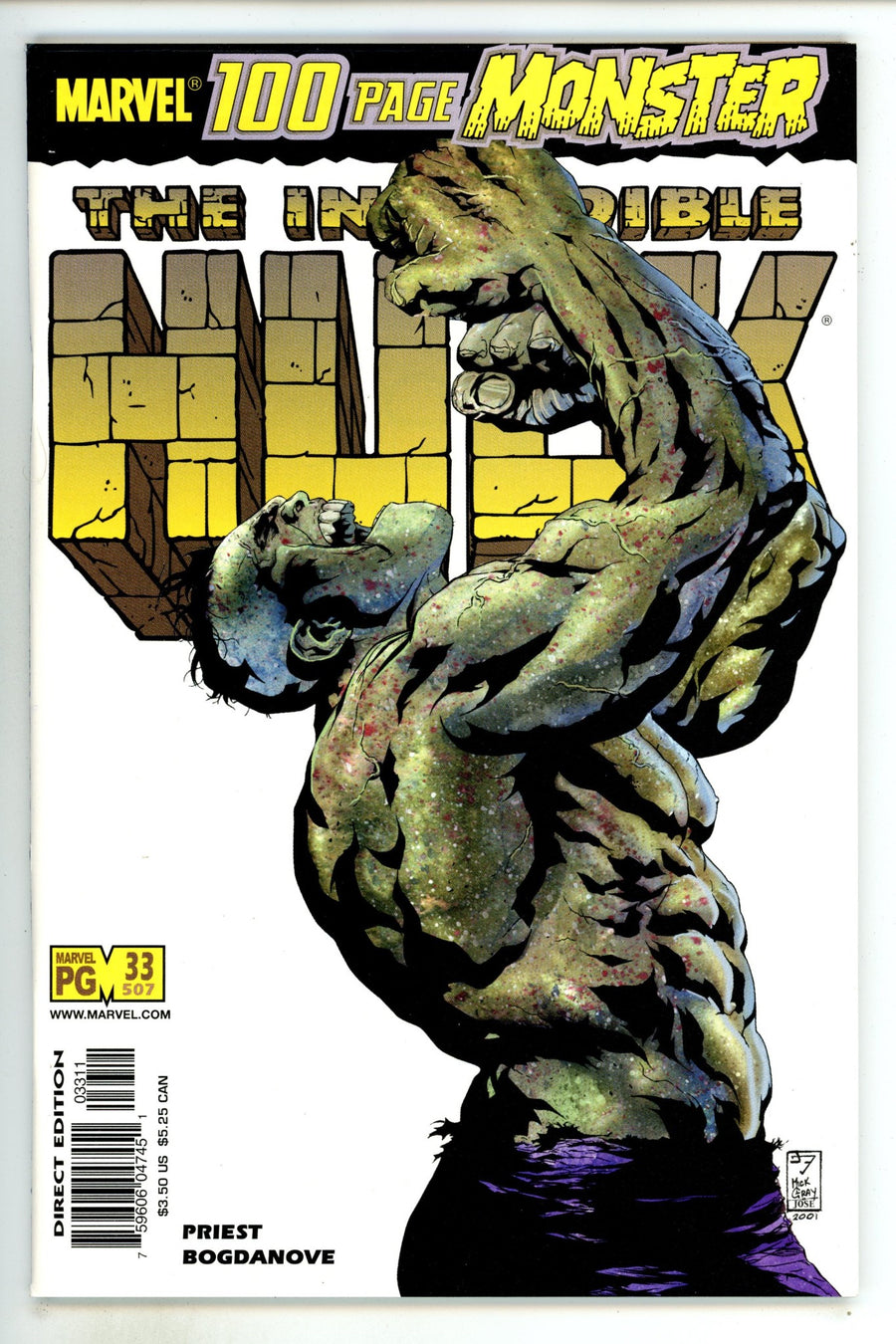 Incredible Hulk Vol 2 33 (507) High Grade (2001) 