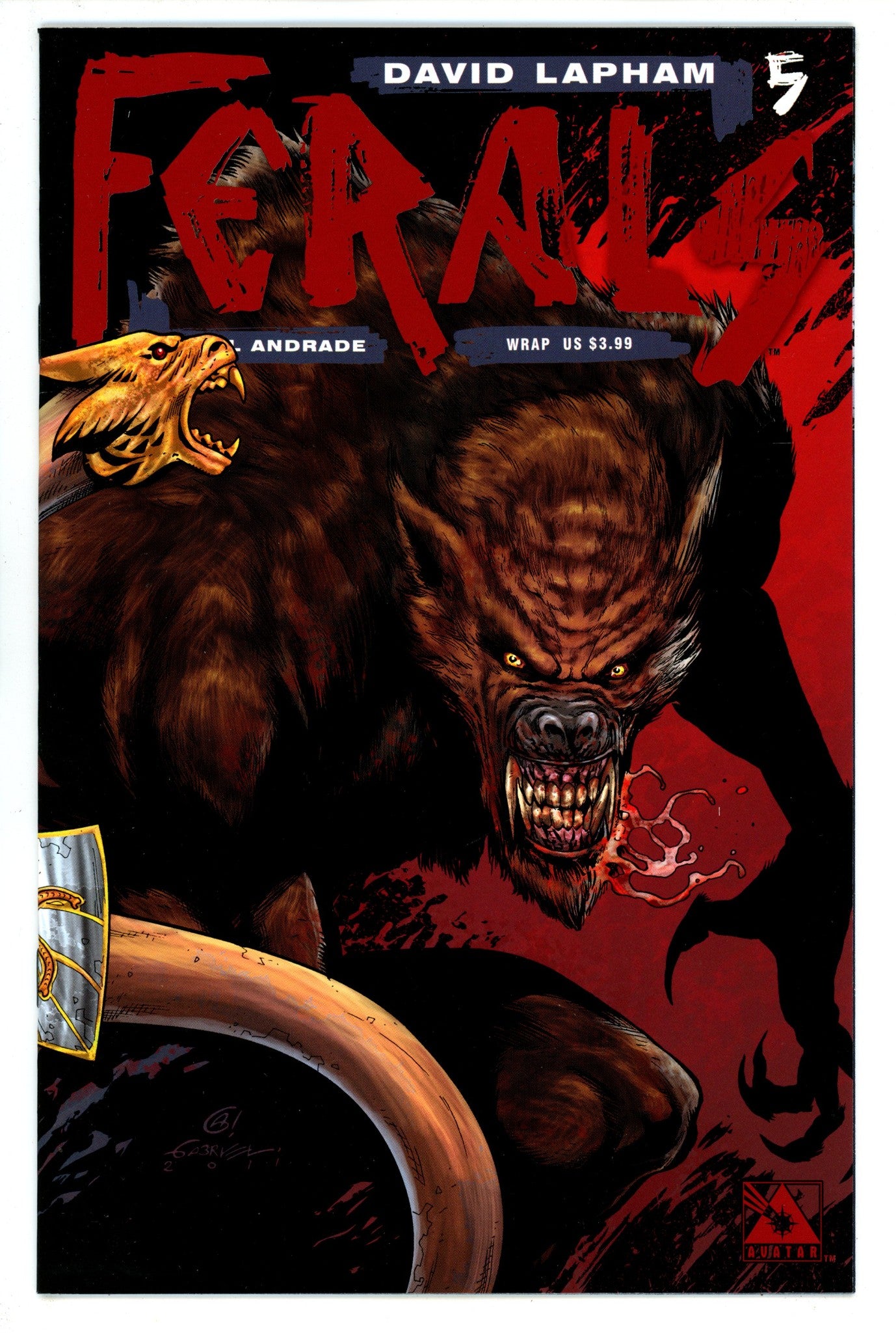 Ferals 5 High Grade (2012) Andrade Wraparound Variant 