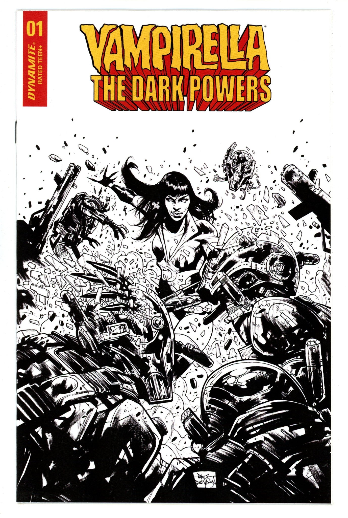 Vampirella: The Dark Powers 1 High Grade (2020) Davidson B&W Incentive Variant 