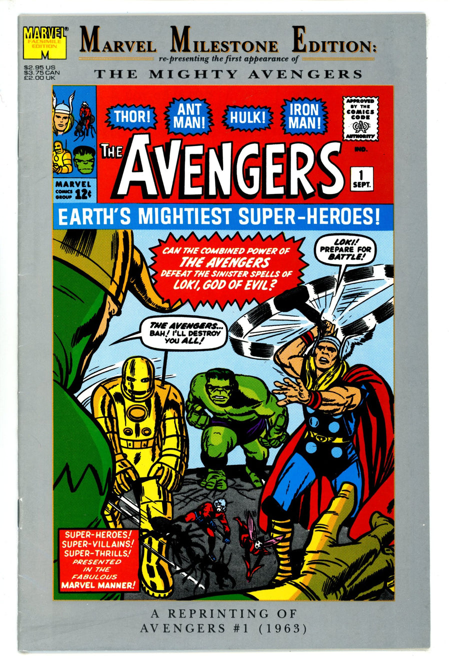 Marvel Milestone Edition: Avengers #1 [nn] FN+ (1993)
