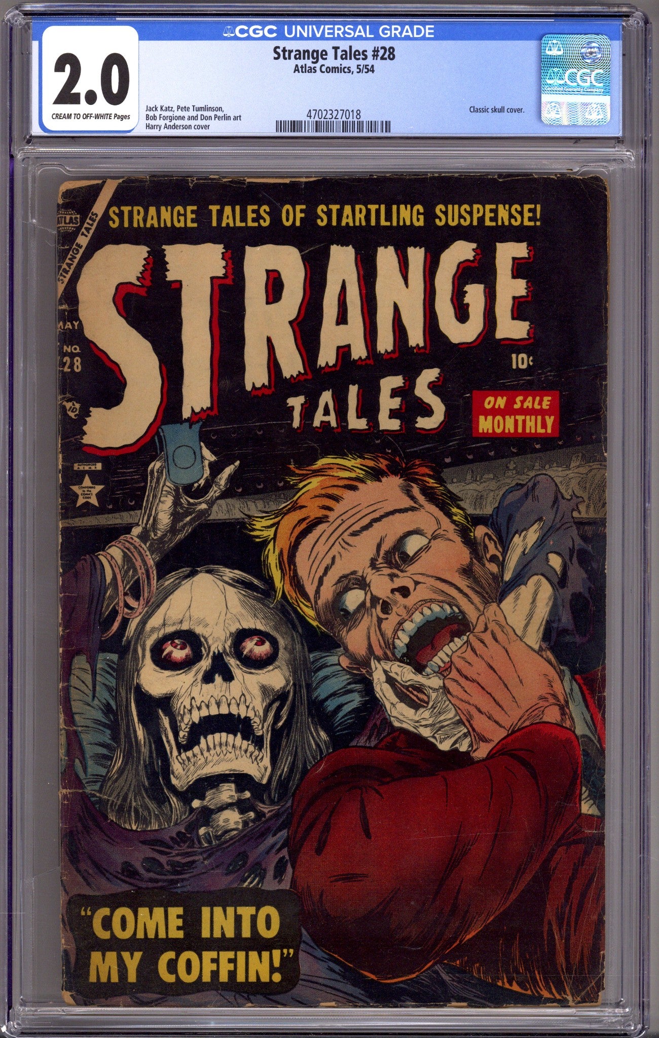 Strange Tales Vol 1 28 CGC 2.0 (GD) (1954) 