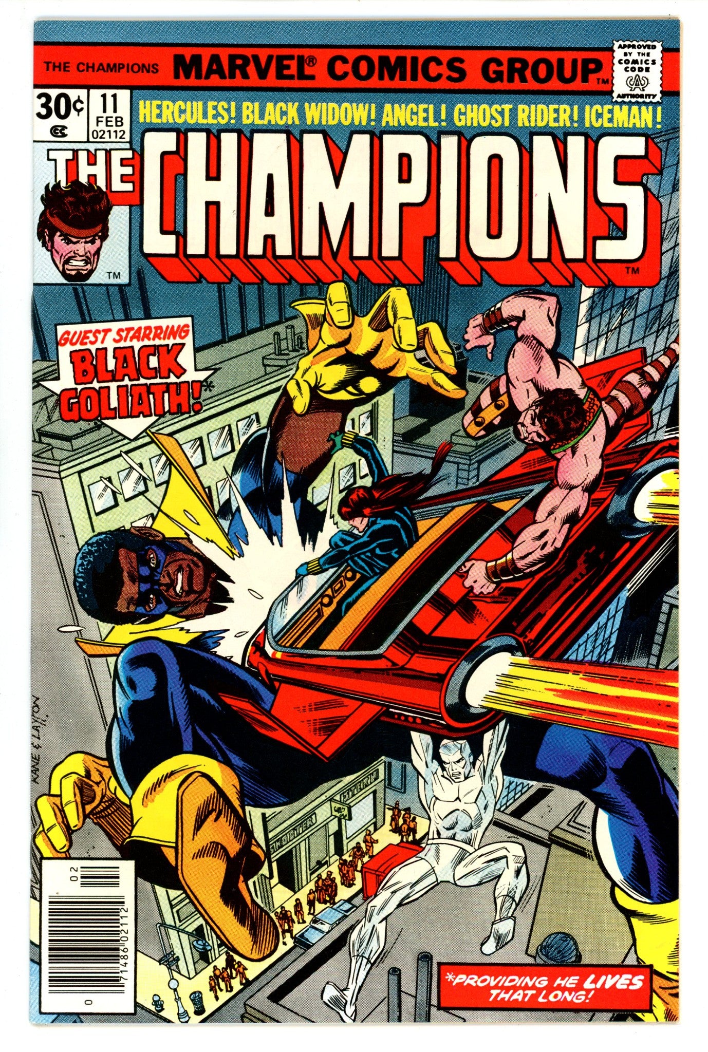 The Champions Vol 1 11  VF/NM (9.0)  (1977)   