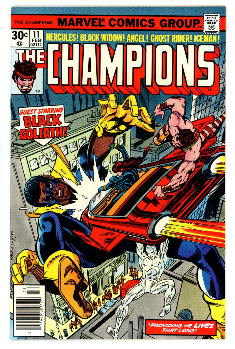 The Champions Vol 1 11  VF/NM (9.0)  (1977)   