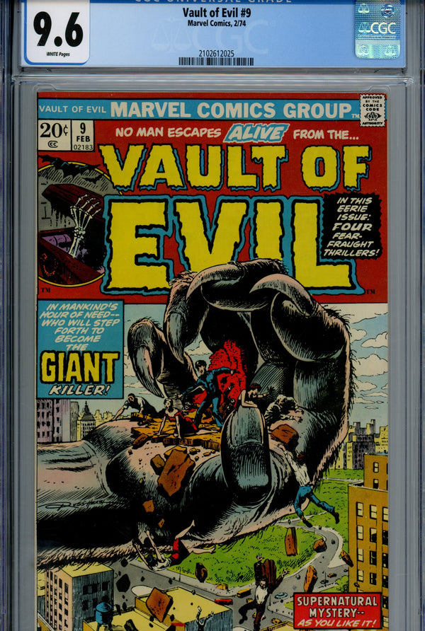 Vault of Evil 9 CGC 9.6 (1974)