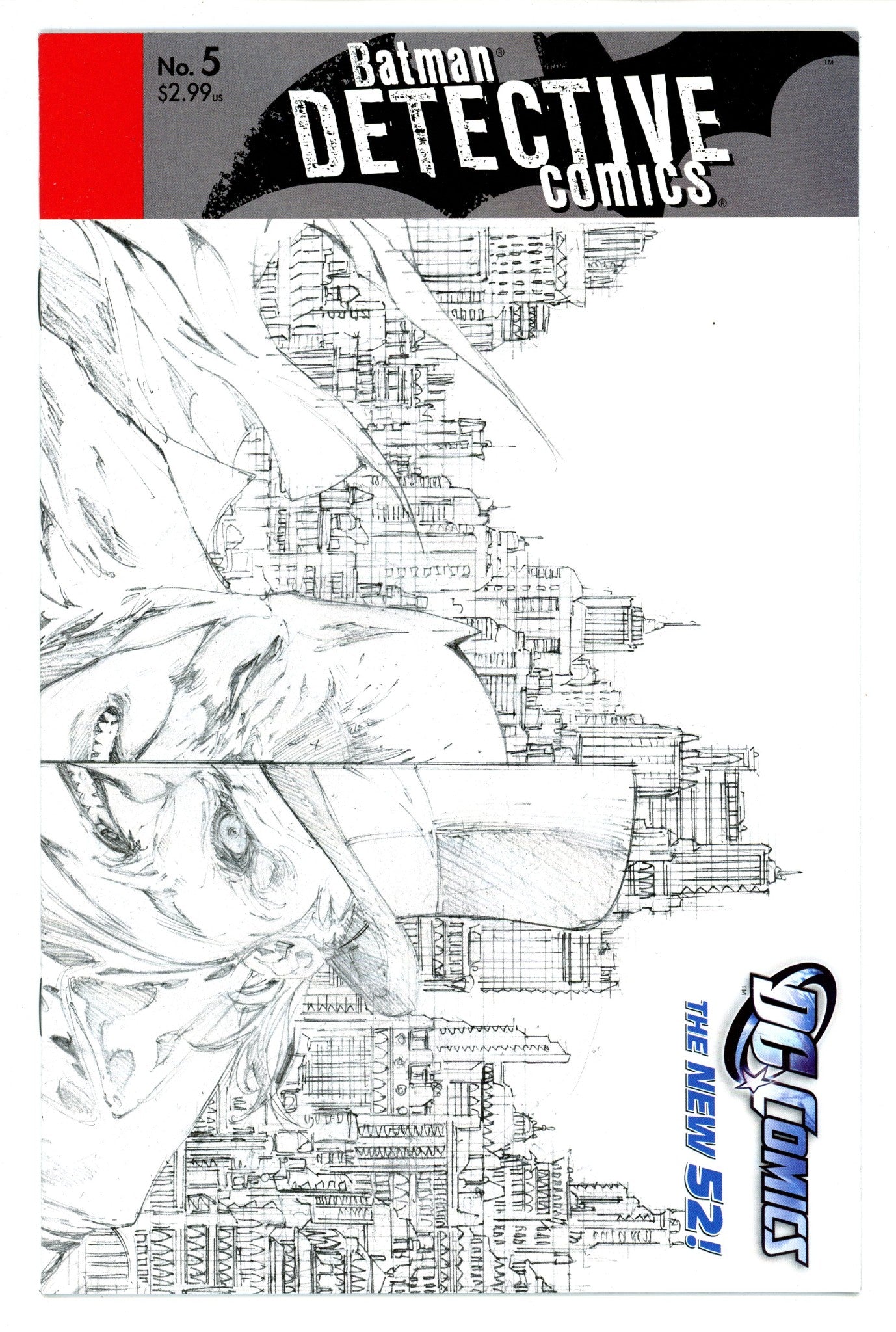 Detective Comics Vol 2 5 High Grade (2012) Daniel Sketch Incentive Variant 