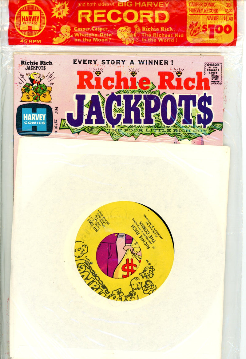 Harvey 2 Pack With Record [nn] Sealed Richie Record (1973)