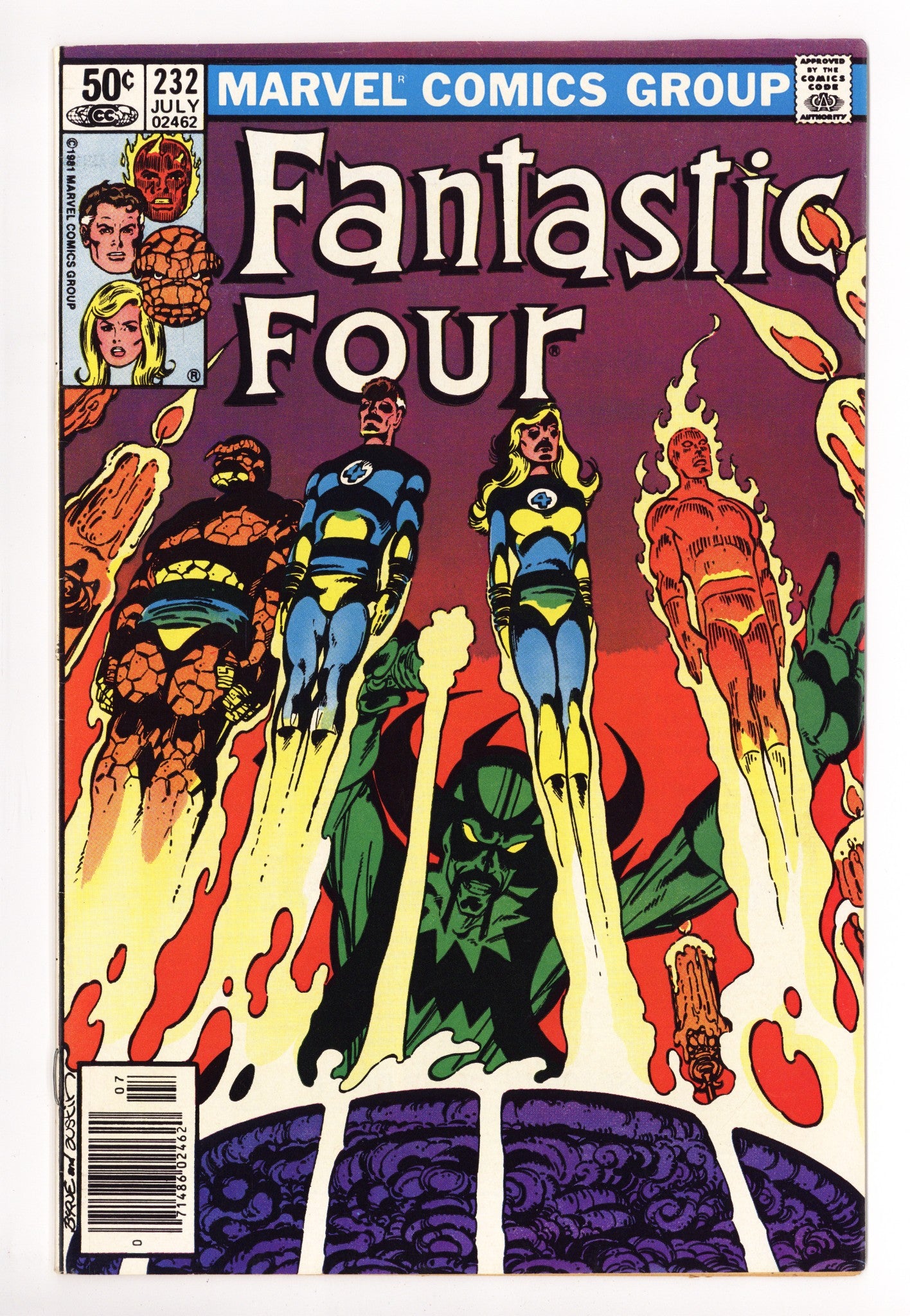 Fantastic Four Vol 1 232 High Grade (1981) Newsstand 