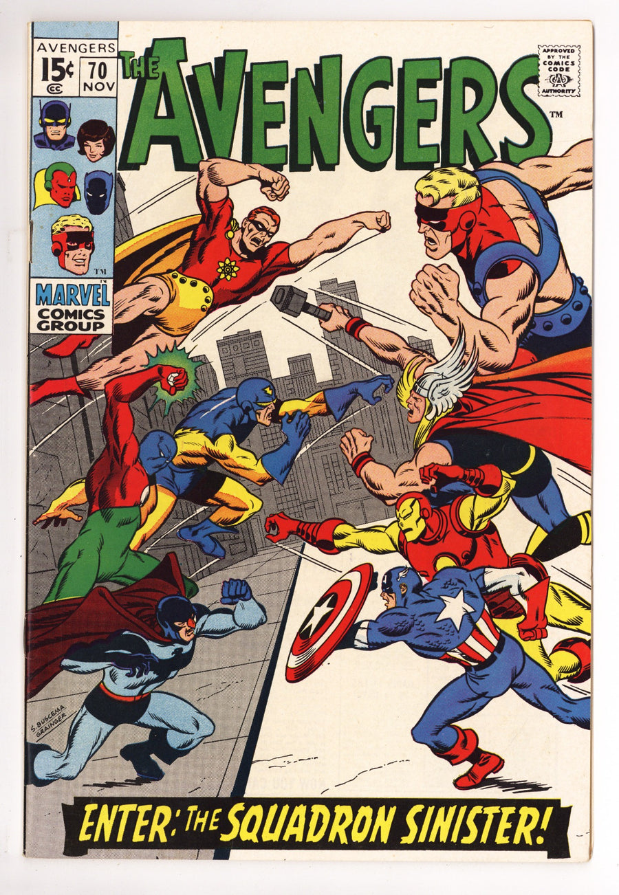 The Avengers Vol 1 70 VF (8.0) (1969) 
