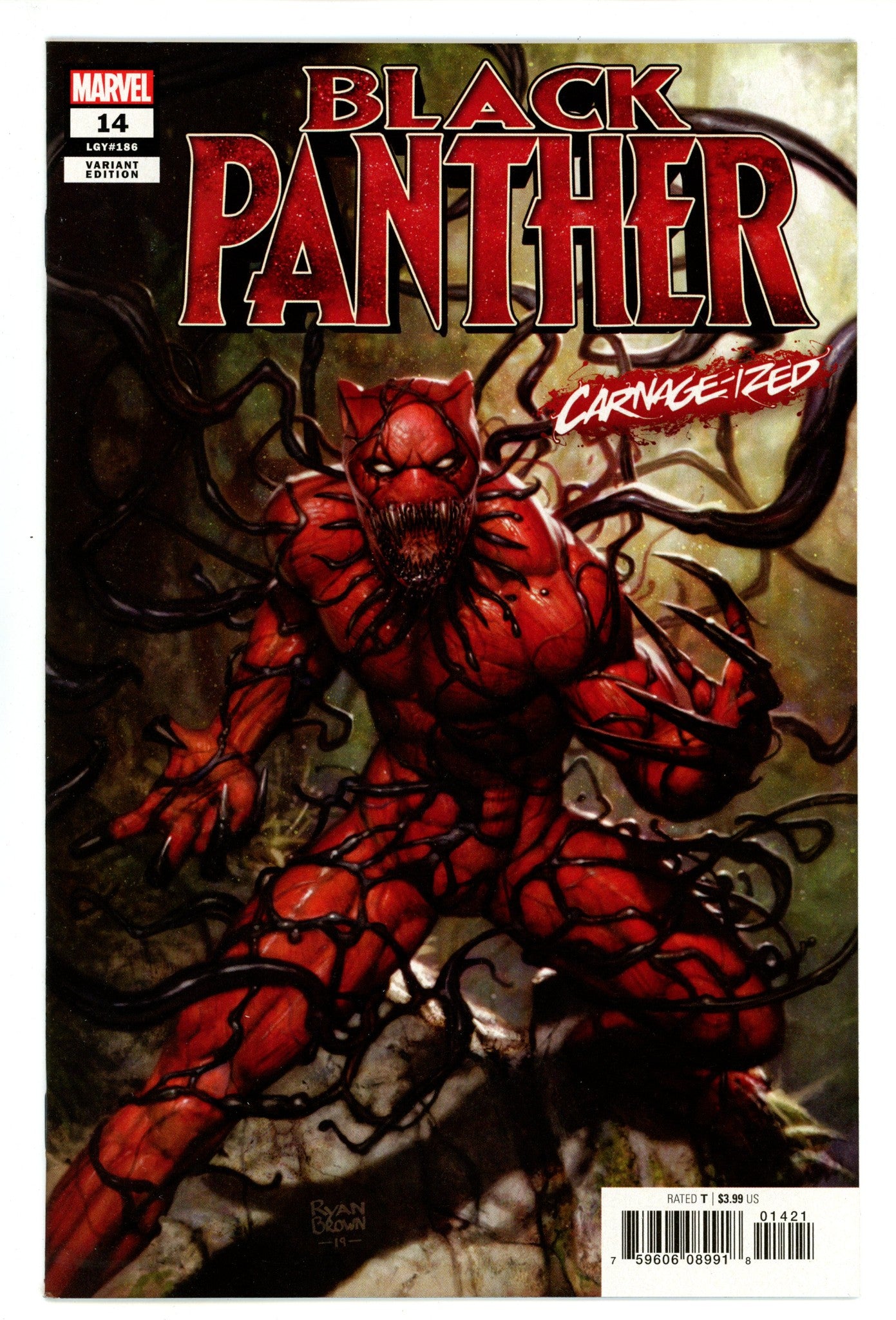 Black Panther Vol 7 14 (186) High Grade (2019) Brown Variant 