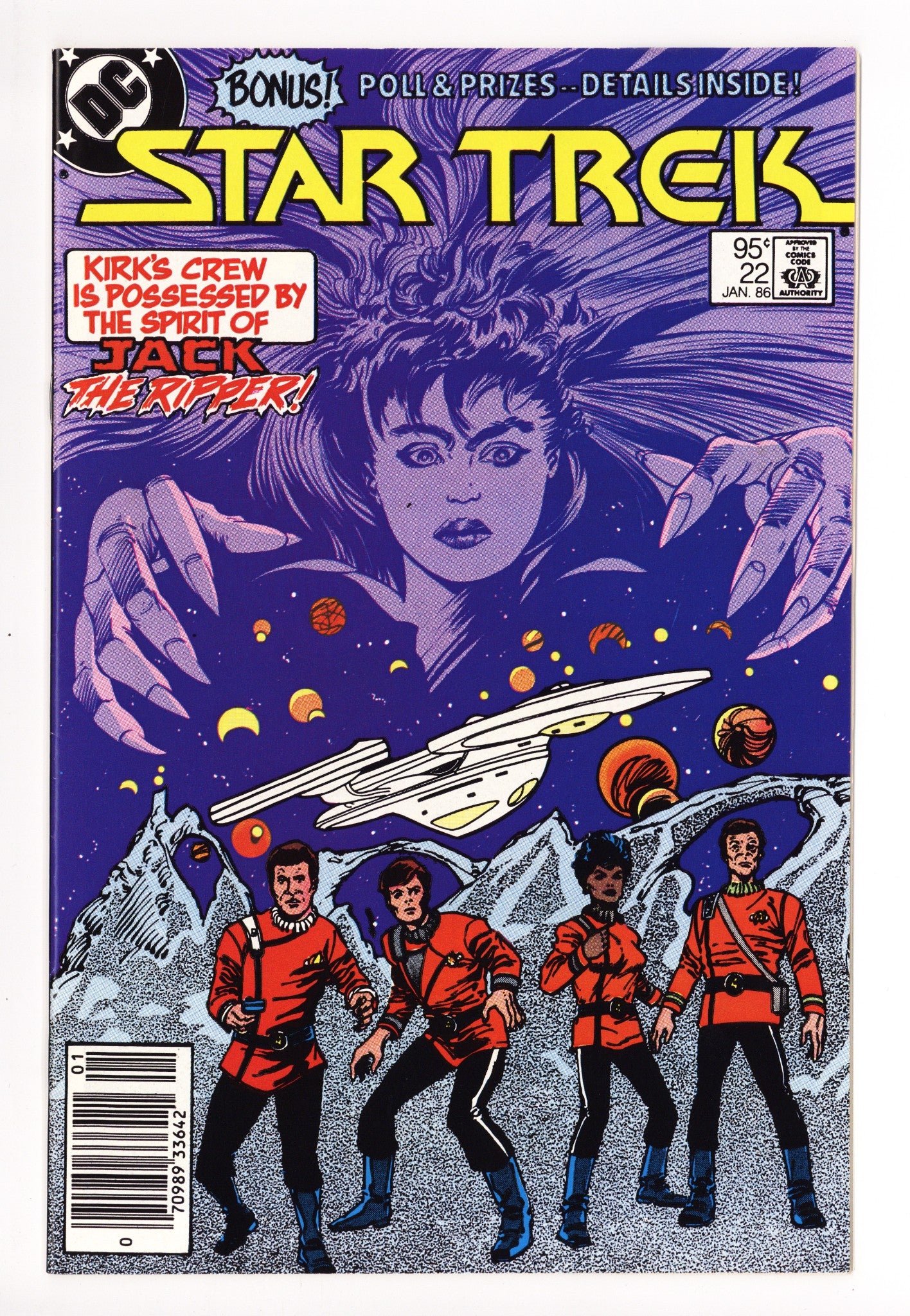 Star Trek Vol 1 22 NM- (9.2) (1986) Canadian Price Variant 