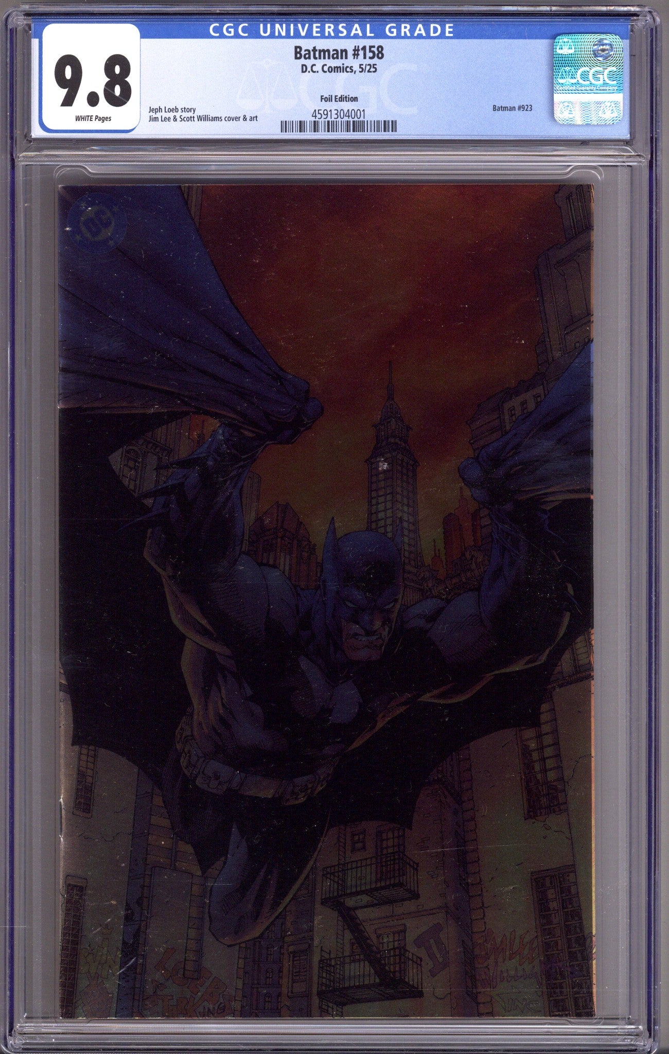 Batman Vol 3 158 CGC 9.8 (NM/M) (2025) Lee Foil Variant 