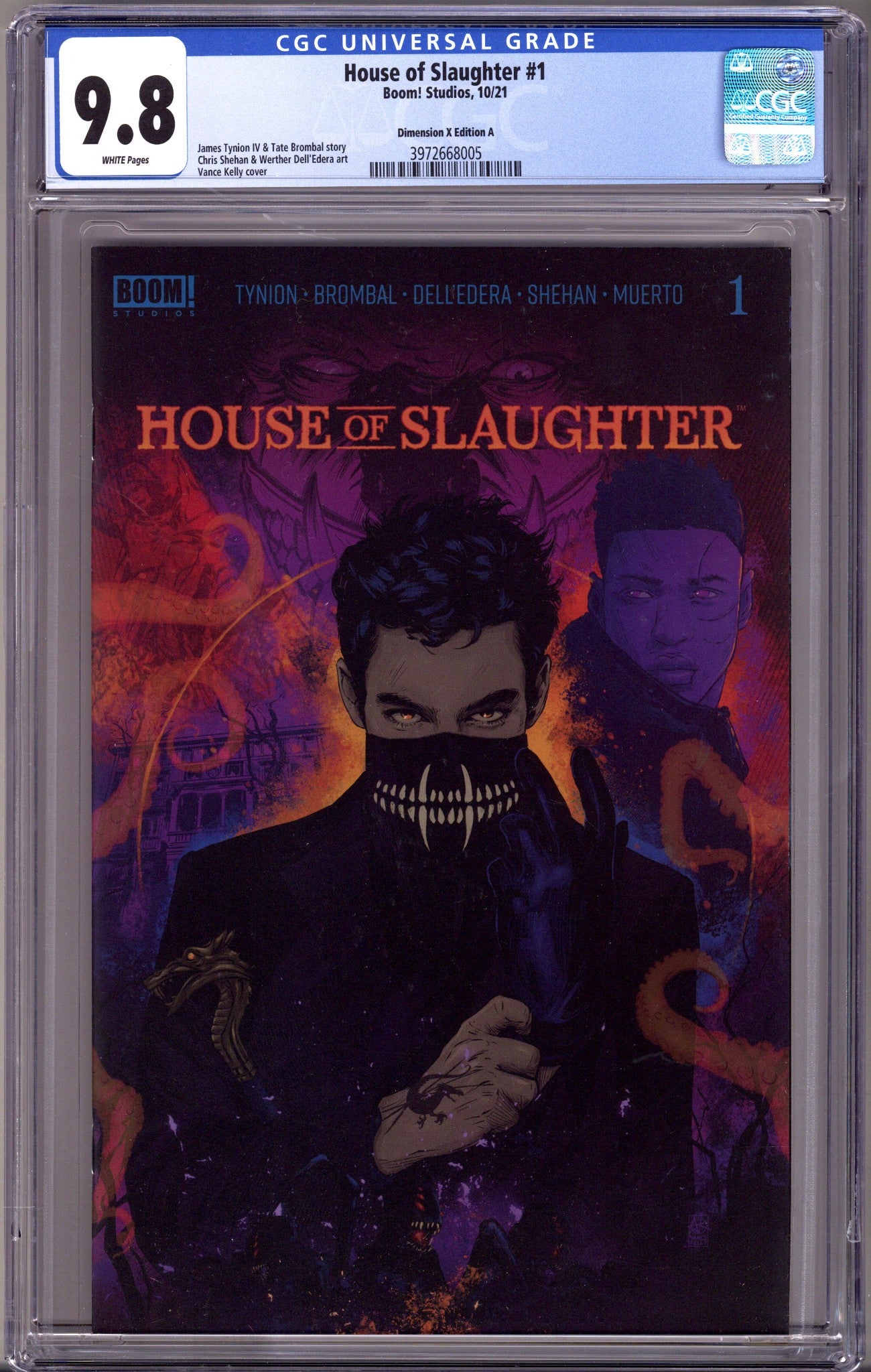 House of Slaughter 1 CGC 9.8 (NM/M) (2021) Kelly A Exclusive Variant 
