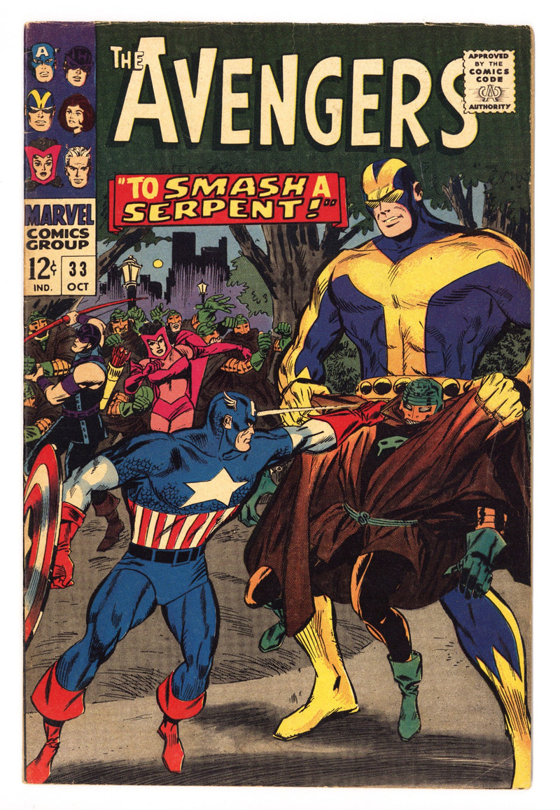 The Avengers Vol 1 33 FN (6.0) (1966) 