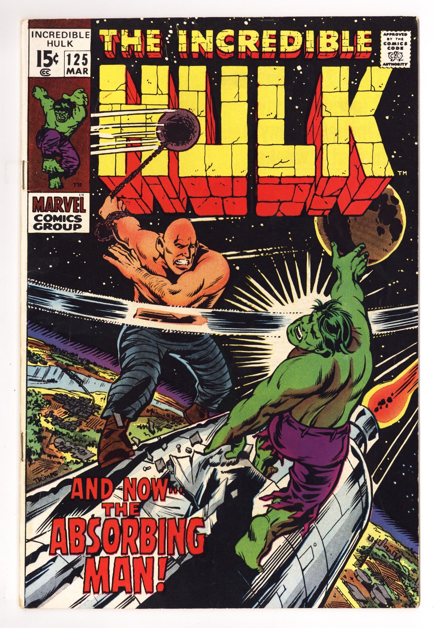 The Incredible Hulk Vol 1 125 FN- (5.5) (1970) 