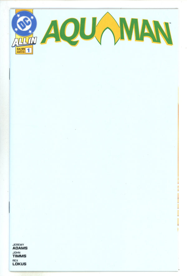 Aquaman Vol 9 1 Blank Variant (2025)