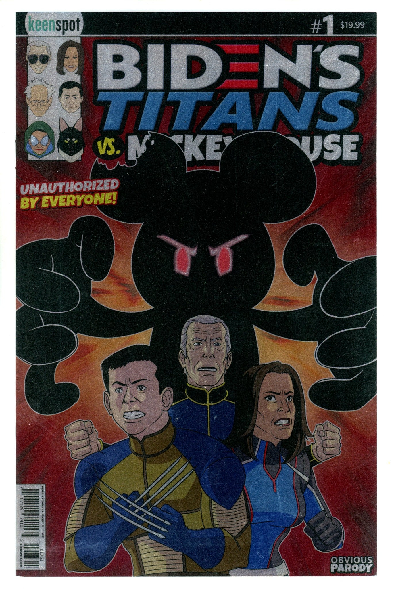 Bidens Titans Vs Mickey Mouse (Unauth) 1 Remulac Foil Flip Variant (2024)