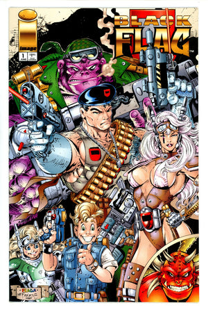 Black Flag Preview Edition 1 VF/NM Signed Dan Fraga (1994)