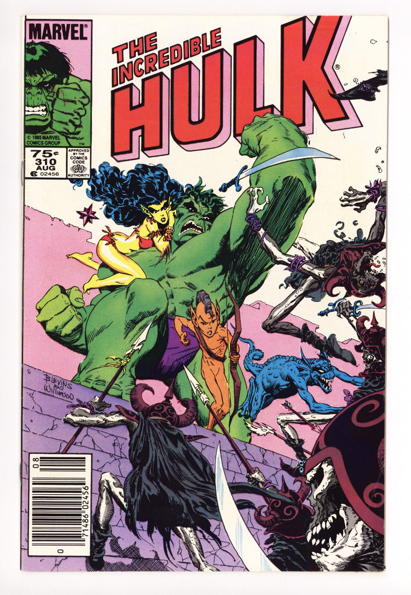 The Incredible Hulk Vol 1 310 VF- (7.5) (1985) Canadian Price Variant 