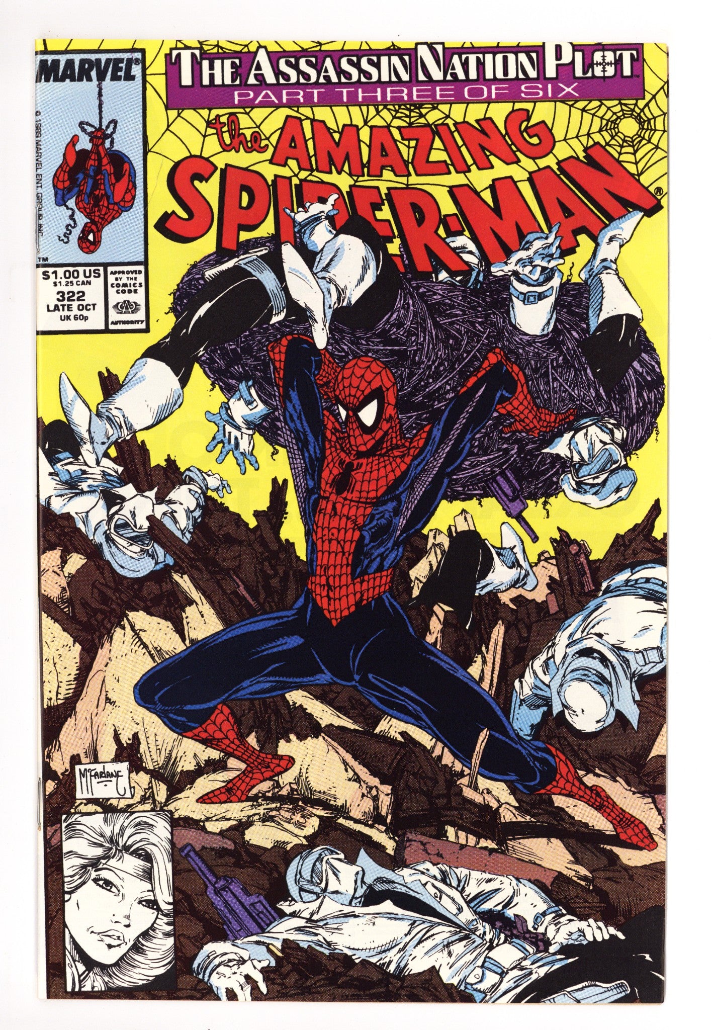 The Amazing Spider-Man Vol 1 322 NM- (9.2) (1989) 