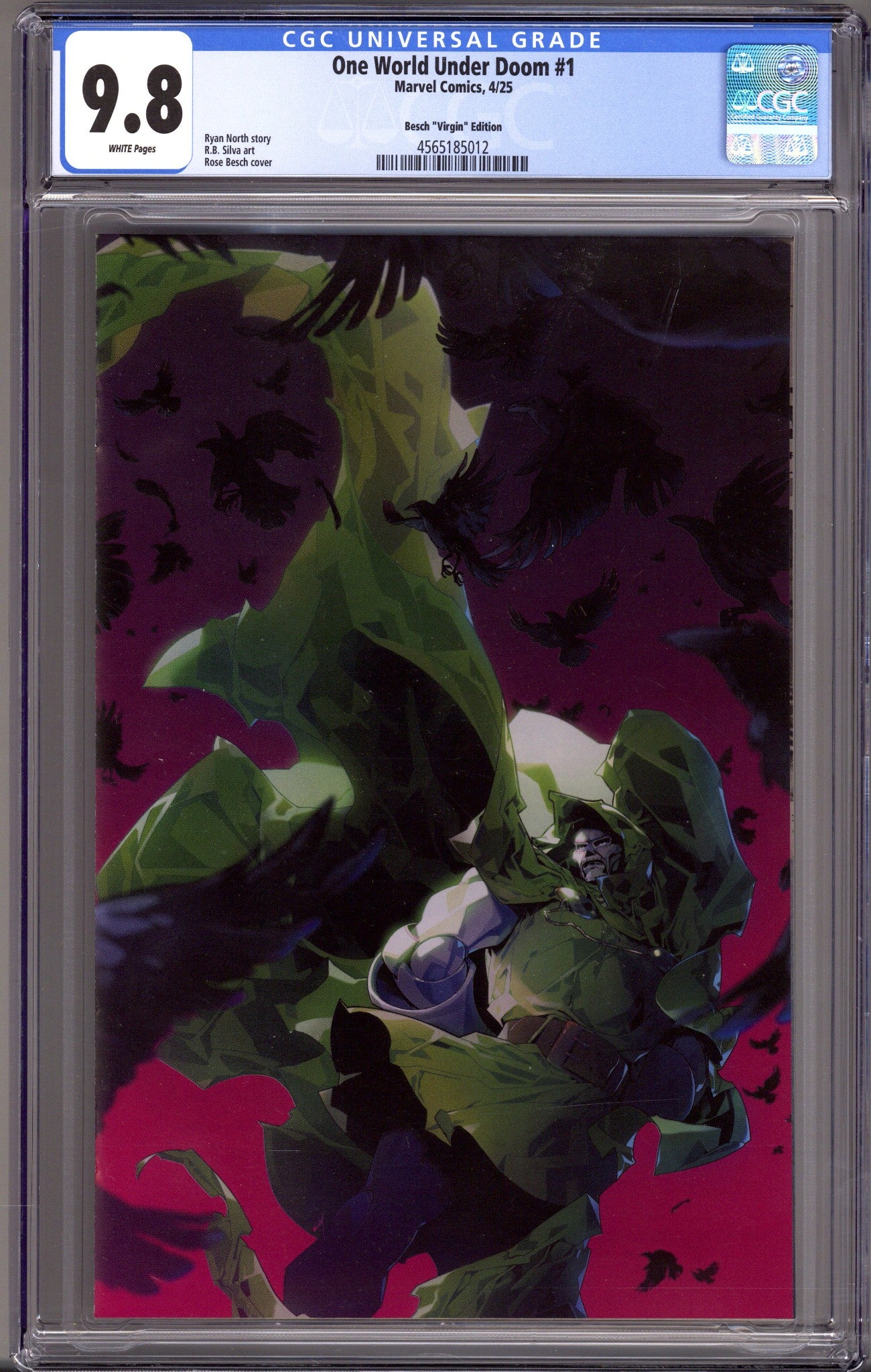 One World Under Doom 1 CGC 9.8 (NM/M) (2025) Besch Virgin Incentive Variant 