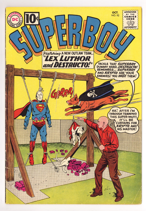 Superboy Vol 1 92 VG+ (4.5) (1961)