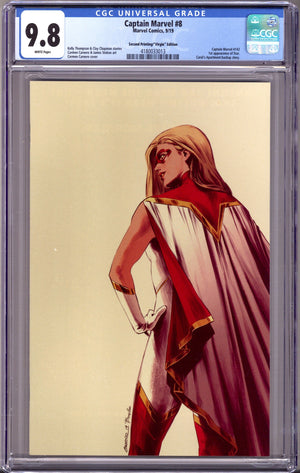 Captain Marvel Vol 11 8 (142) CGC 9.8 (NM/M) (2019) 2nd Print Virgin Exclusive Variant