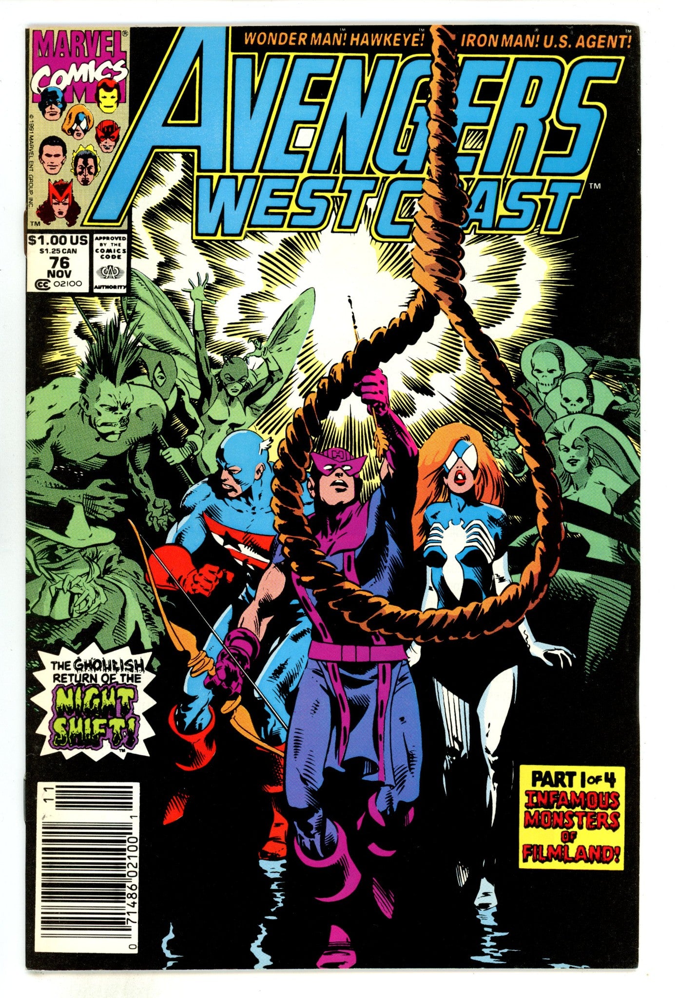 Avengers West Coast Vol 2 76  Mid Grade  (1991)  Newsstand  