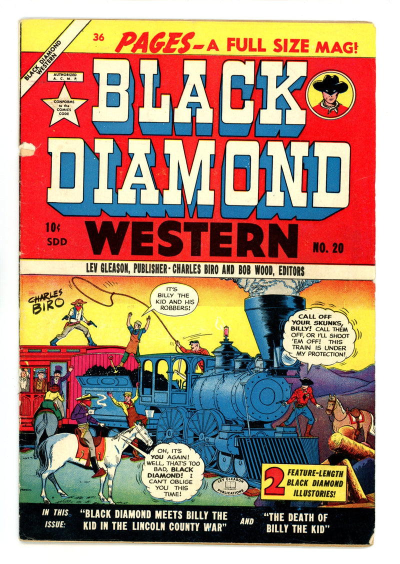 Black Diamond Western 20 VG/FN (5.0) (1950) Canadian Edition 
