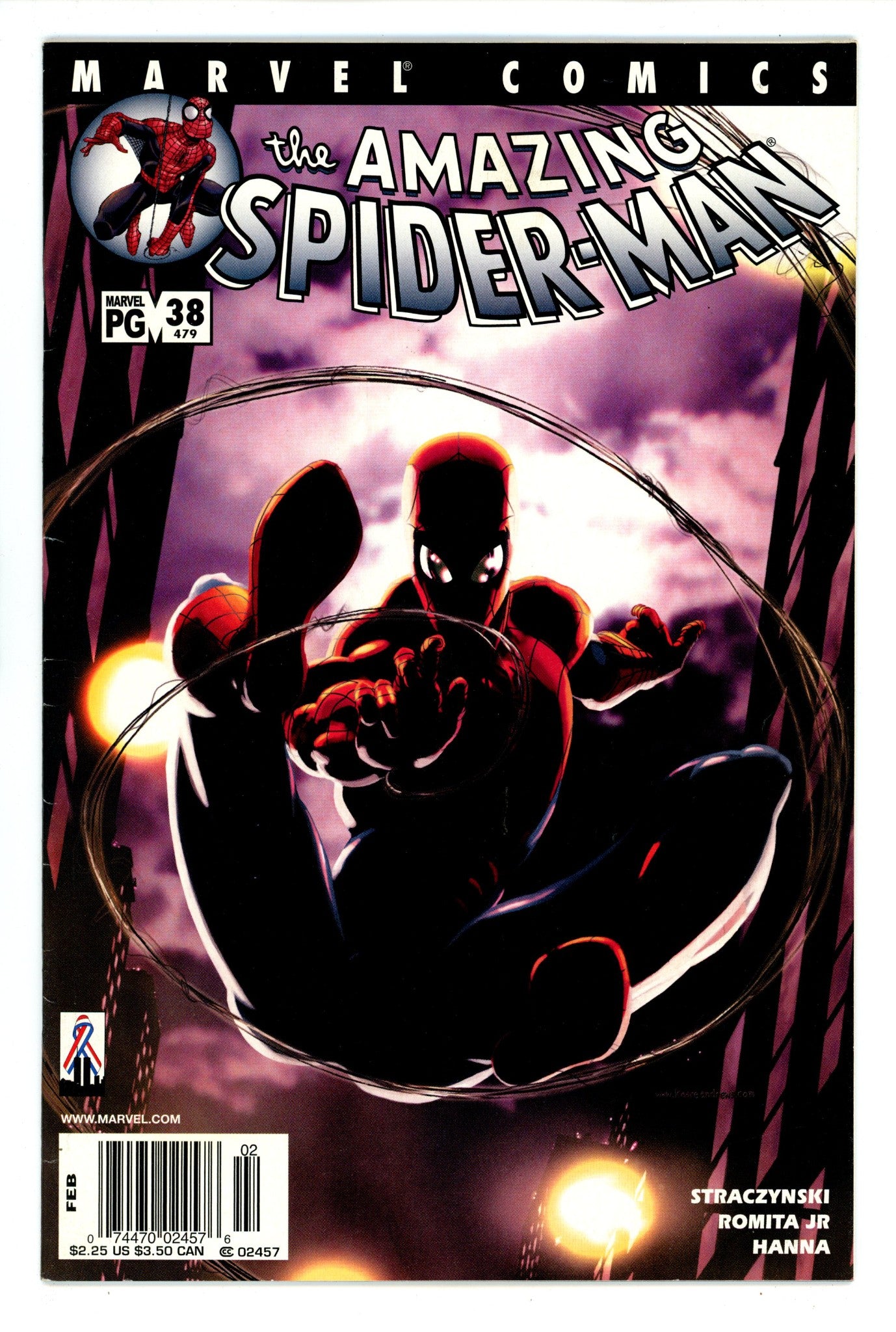The Amazing Spider-Man Vol 2 38 (479) FN+ (6.5) (2002) Newsstand 