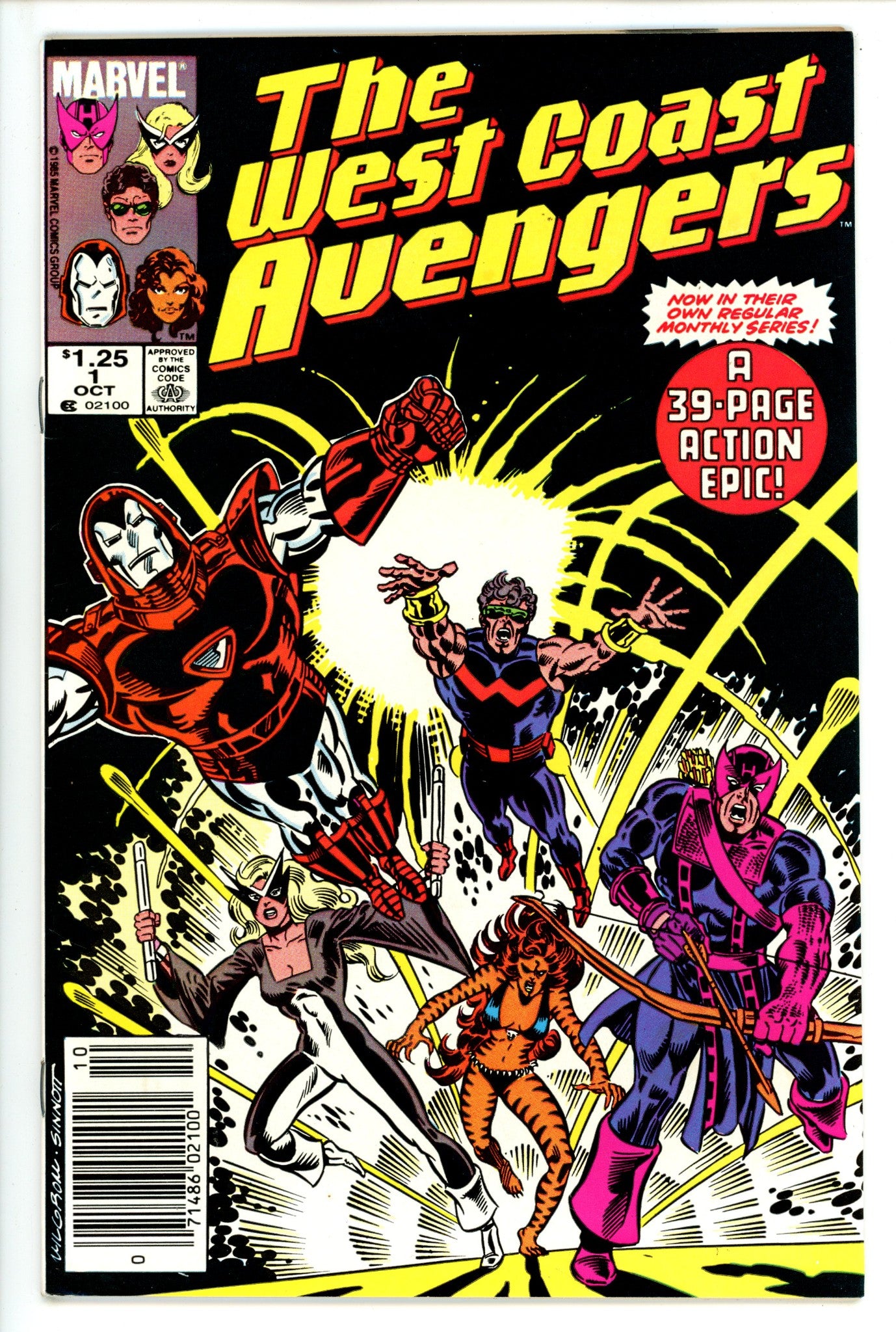 West Coast Avengers Vol 2 1 Canadian Variant VF (1985)
