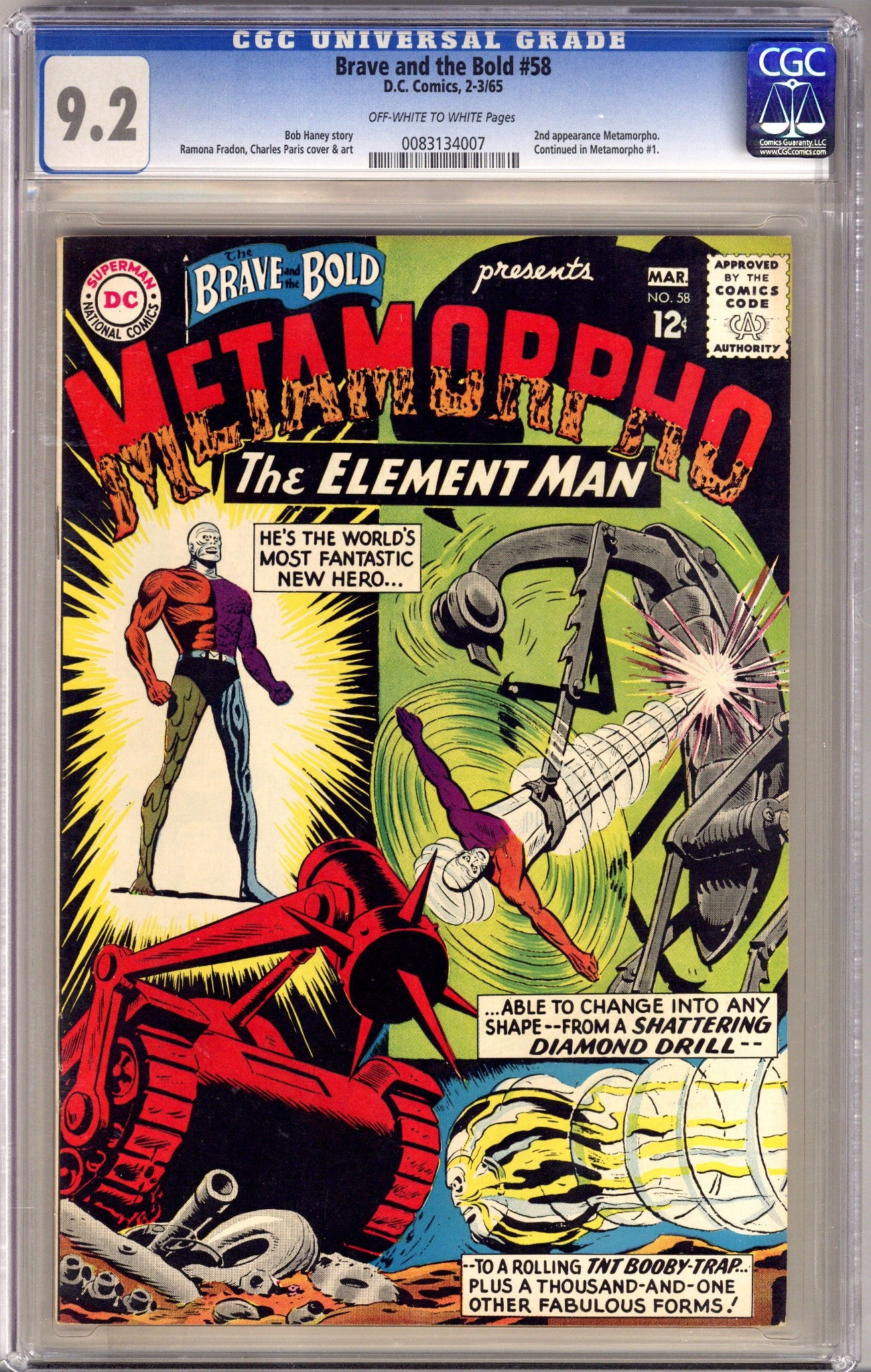 The Brave and the Bold Vol 1 58 CGC 9.2 (NM-) (1965)