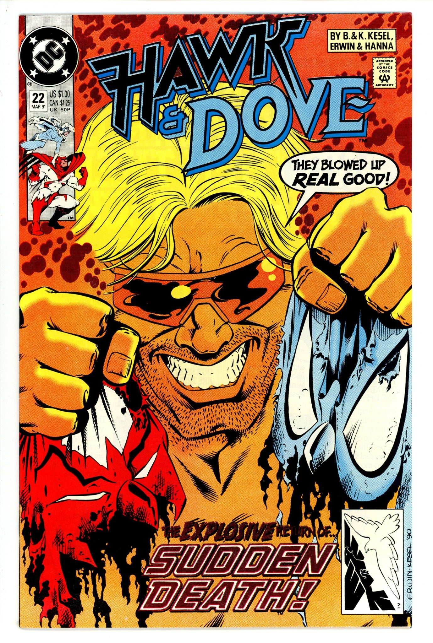 Hawk and Dove Vol 3 22 (1991)